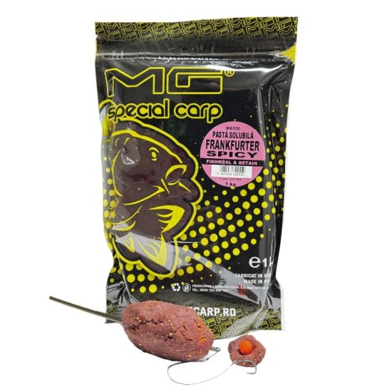 Pastă solubilă MG Carp Special Frankfurter, 1kg Pastă solubilă MG Carp Special Frankfurter, 1kg