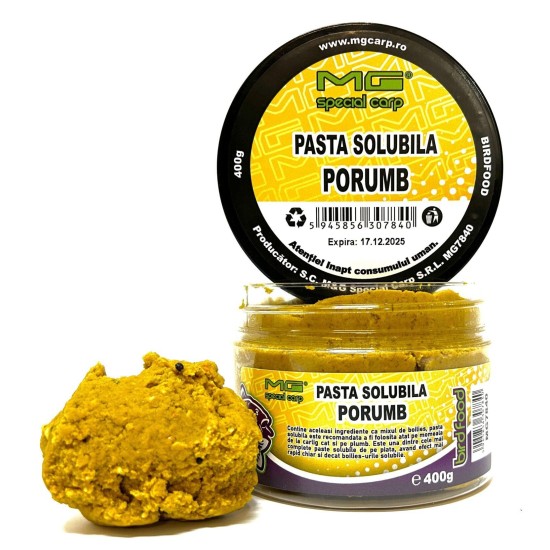 Pastă solubilă MG Carp Special Porumb, 400g Pastă solubilă MG Carp Special Porumb, 400g