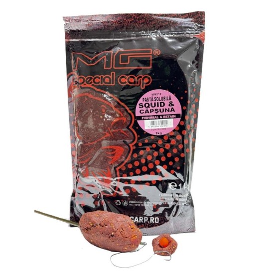 Pastă solubilă MG Special Carp Fishmeal, Squid & Căpșună, 1kg