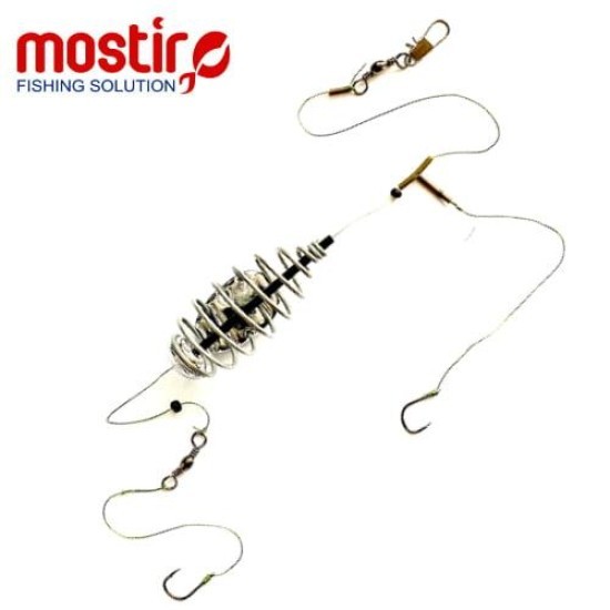 Montură arc cu plumb lateral, Mostiro, Nr.6/60g, 1buc/plic