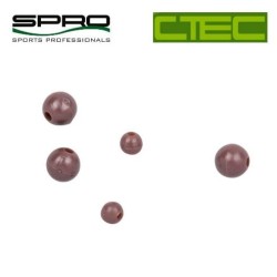 Biluțe antișoc Spro C-Tec Rubber Beads, Brown, 20buc/plic