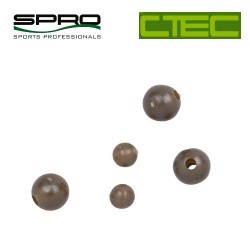 Biluțe antișoc Spro C-Tec Rubber Beads, Green, 20buc/plic
