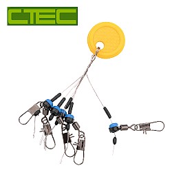 Vârtej cu bucșă culisantă și agrafă Spro C-Tec Easy Feeder Parts, Small, 5buc/plic