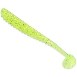 Shad Reins Aji Ringer Shad, Chartreuse Silver Glitter, 3.8cm, 15buc/plic