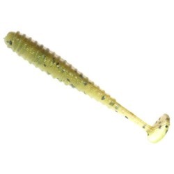 Shad Reins Aji Ringer Shad, Green Pumpkin Chartreuse Melon, 3.8cm, 12buc/plic