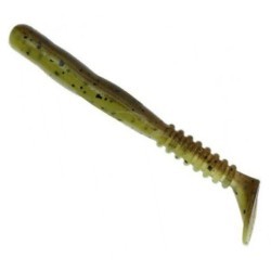 Shad Reins Rockvibe Shad, Green Pumpkin Chartreuse Melon, 3cm, 18buc/plic