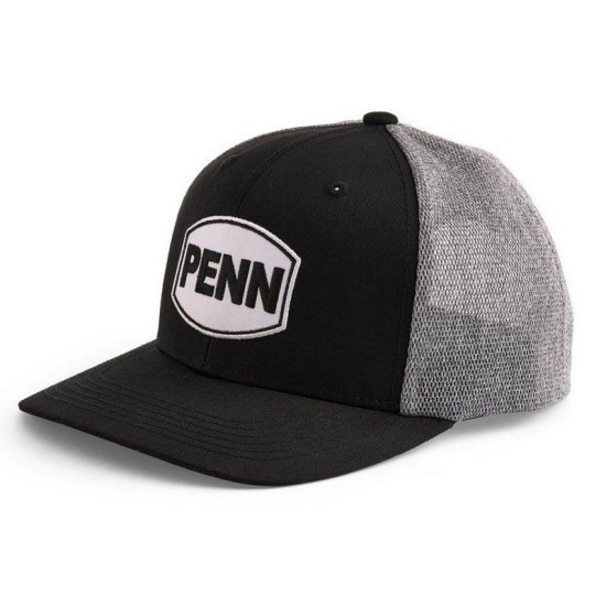 Șapcă Penn Trucker, culoare Black Heather Grey