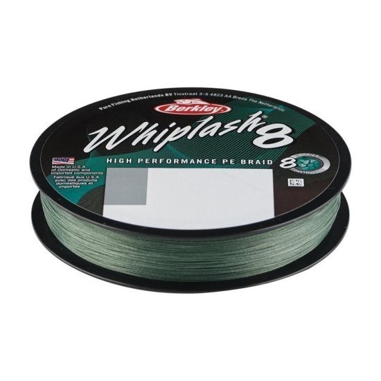 Fir Textil Berkley Whiplash 8 Moss Green 0.18mm, 22.9kg, 150m