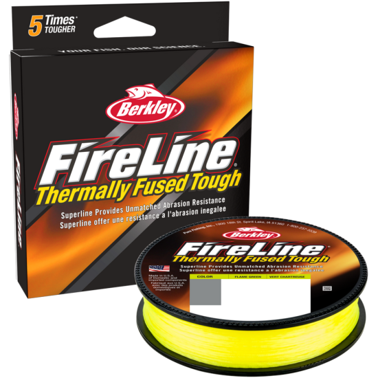 FIR TEXTIL BERKLEY FIRELINE® FUSED ORIGINAL FLAME GREEN 0.12MM/7.2KG/150M