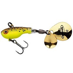 Spinnertail Berkley Pulse Spintail, Brown Chartreuse, 7.5cm/21g