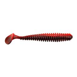 GRUB BERKLEY POWERBAIT SWIMMER SOFT DARK RED 9.5CM 6BUC/PLIC