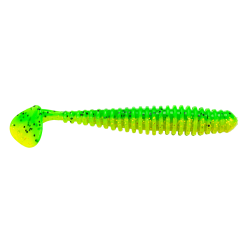 GRUB BERKLEY POWERBAIT SWIMMER SOFT LIMECHART 9.5CM 6BUC/PLIC