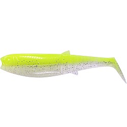 Shad Savage Gear Cannibal Shad Fluo Yellow Glow 6.8cm/3g, 1buc/plic