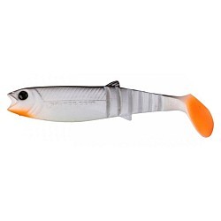 Shad Savage Gear Cannibal Shad White Black 6.8cm/3g, 1buc/plic