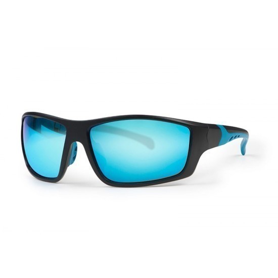 OCHELARI SALMO WRAPS EYEWEAR BLACK-GREY ICE FRAME & BLUE LENS