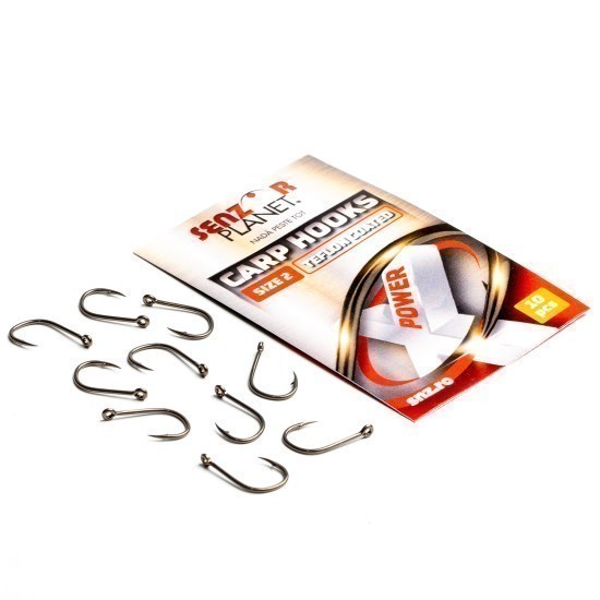 Cârlige teflonate Senzor Planet X-Power Carp Hooks, Nr.5, 10buc/plic Cârlige teflonate Senzor Planet X-Power Carp Hooks, Nr.5, 10buc/plic