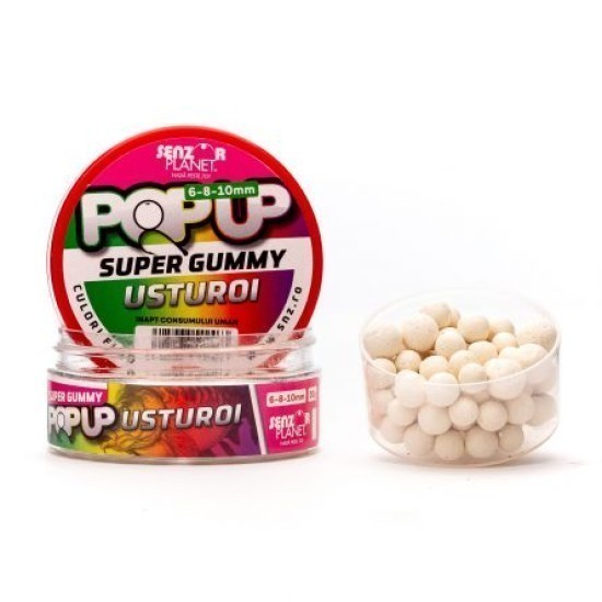 Pop-up Senzor Planet Super Gummy, Usturoi, 6-8-10mm/30g