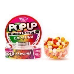 Pop-up Dumbells Senzor Planet Bicolor, Căpşună, 8mm/30g