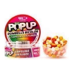 Pop-up Dumbells Senzor Planet Bicolor, Căpşună & Usturoi, 8mm/30g