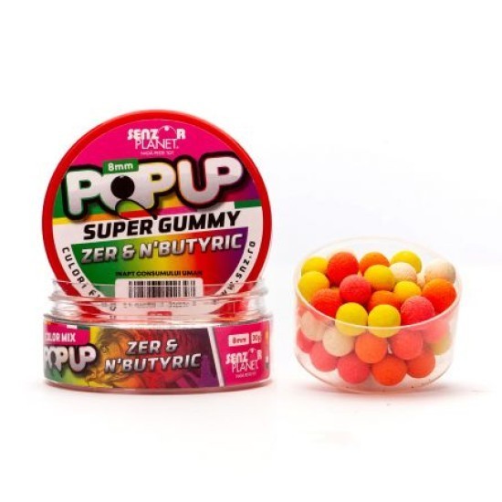 Pop-up Senzor Planet Super Gummy, Zer & N'Butyric, 8mm/30g