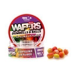 Wafters Senzor Planet Dumbells & Balls Bicolor, Căpşună & Usturoi, 8mm/30g