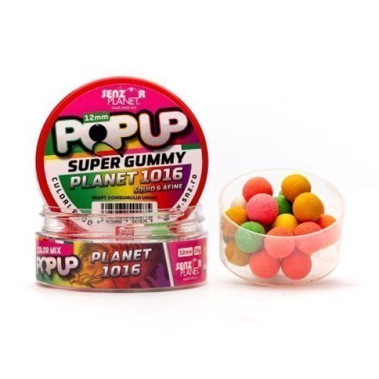 Pop-up Senzor Planet Super Gummy, Planet 1016 Squid & Afine, 12mm/30g Pop-up Senzor Planet Super Gummy, Planet 1016 Squid & Afine, 12mm/30g