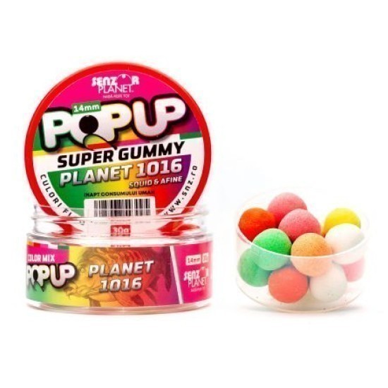 Pop-up Senzor Planet Super Gummy, Planet 1016 Squid & Afine, 14mm/30g Pop-up Senzor Planet Super Gummy, Planet 1016 Squid & Afine, 14mm/30g