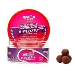 Boilies solubil pentru cârlig Senzor Planet, X-Ploziv Afine + Micropellets, 16-18mm/200g