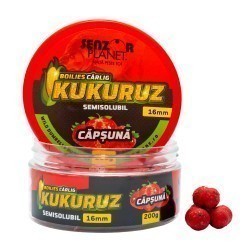 Boilies Semisolubil Senzor Planet Kukuruz Capsuna 16mm, 200g