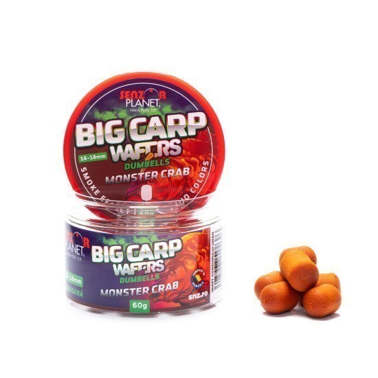 Wafters dumbells fumigenă Senzor Planet Big Carp, Monster Crab, 16-18mm/60g Wafters dumbells fumigenă Senzor Planet Big Carp, Monster Crab, 16-18mm/60g