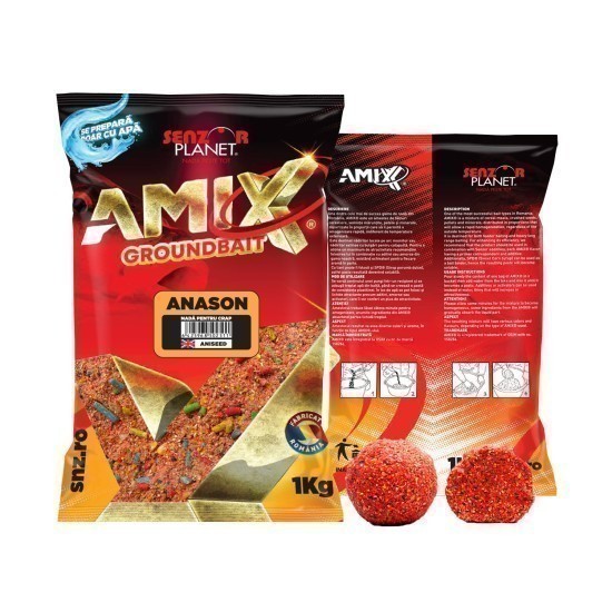 Nadă Senzor Planet AMIX Groundbait, Anason, 1kg