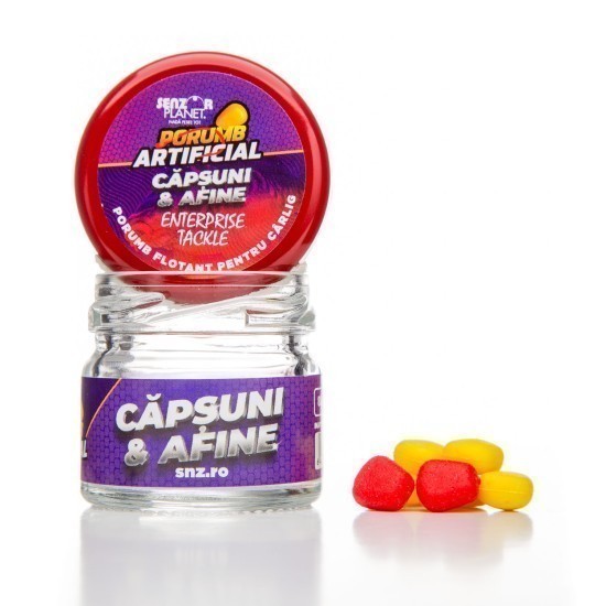 Porumb articificial flotant Senzor Planet - Enterprise Tackle, Fructe Dulci (Căpșuni&Afine), 8buc/borcan