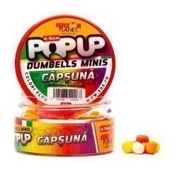 Pop up dumbells Senzor Planet Minis, Căpșună, 4-5mm/10g