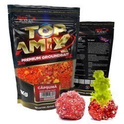 Groundbait Senzor Planet Top Amix, Căpșună, 1kg