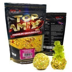 Groundbait Senzor Planet Top Amix, Căpșună & Usturoi, 1kg
