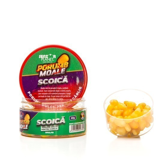 Porumb dulce pentru cârlig, Senzor Planet, Scoică, 60g Porumb dulce pentru cârlig, Senzor Planet, Scoică, 60g