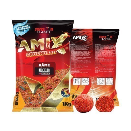 Nadă Senzor Planet AMIX Groundbait, Râme, 1kg