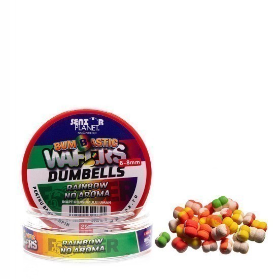 Wafters dumbells Senzor Planet Bumbastic, 6-8mm, Rainbow No Aroma, 25g Wafters dumbells Senzor Planet Bumbastic, 6-8mm, Rainbow No Aroma, 25g