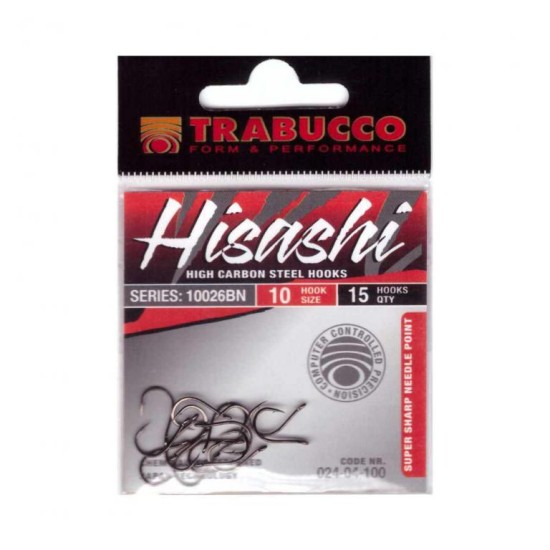 Cârlige Trabucco Hisashi Chinu 10026, Nr.2, 15buc/plic