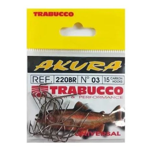 Cârlige Trabucco Akura 220BR, Nr.2, 15buc/plic