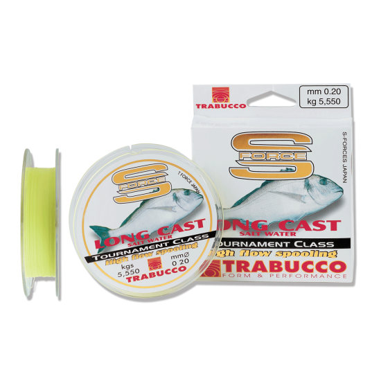 Fir monofilament Trabucco S-Force Long Cast, 0.22mm/6.95kg/300m