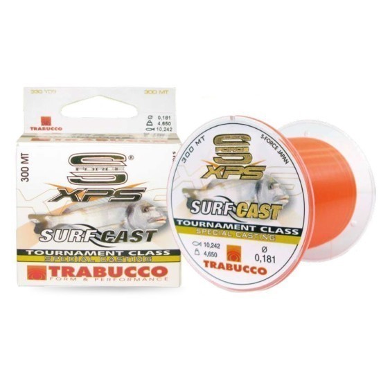 Fir monofilament Trabucco S-Force XPS Surf Cast, 0.20mm/5.5kg/300m Fir monofilament Trabucco S-Force XPS Surf Cast, 0.20mm/5.5kg/300m
