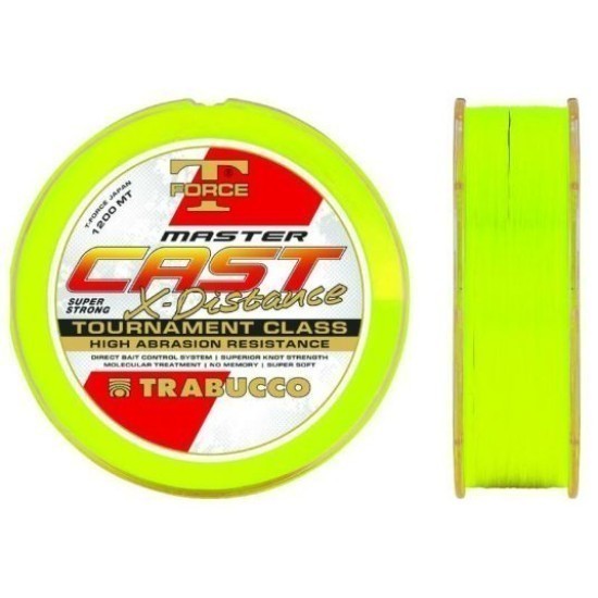 Fir monofilament Trabucco T-Force Master Cast HV X-Distance, 0.30mm/11.92kg/1200m