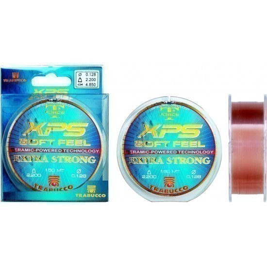 Fir monofilament Trabucco T-Force XPS Soft Feel, Brown, 0.25mm/8.67kg/150m