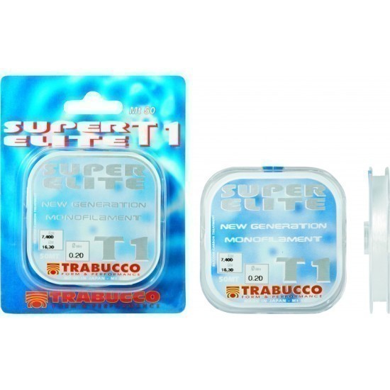 Fir monofilament Trabucco Super Elite T1, Transparent, 0.10mm/2.05kg/50m Fir monofilament Trabucco Super Elite T1, Transparent, 0.10mm/2.05kg/50m