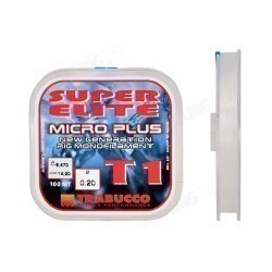 Fir monofilament Trabucco Super Elite Micro Plus T1, Transparent, 0.10mm/1.70kg/100m