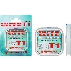 Fir monofilament Trabucco Super Elite Fluorine T1, Transparent, 0.08mm/1.15kg/50m