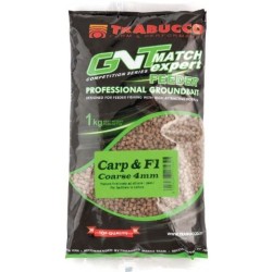 Micropelete Trabucco GNT Match Expert Feeder, Carp&F1 Coarse 4mm, 1kg/pungă