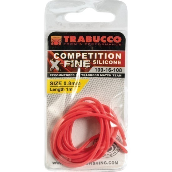 Varniş siliconic Trabucco Competition X-Fine Silicone, Roşu, 0.8mm/1m Varniş siliconic Trabucco Competition X-Fine Silicone, Roşu, 0.8mm/1m