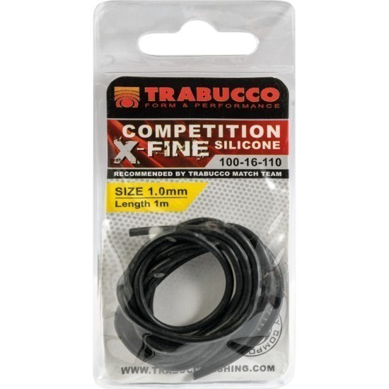 Varniş siliconic Trabucco Competition X-Fine Silicone, Negru, 1mm/1m Varniş siliconic Trabucco Competition X-Fine Silicone, Negru, 1mm/1m